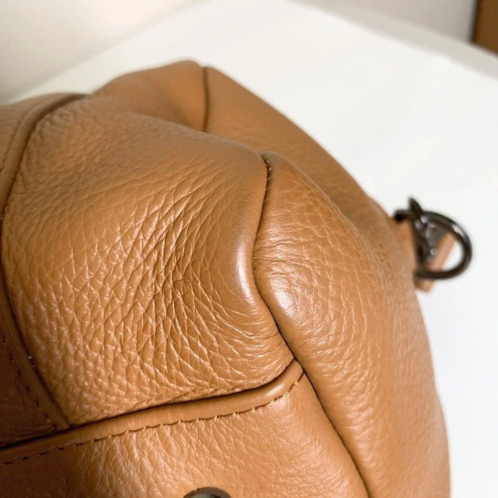 Status Anxiety As She Pleases Bag Tan Crossbody Handbag Medium Purse - Picture 7 of 11